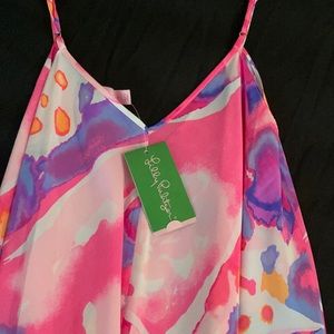 NWT Lilly Pulitzer rylan silk maxi in resort white sandy rays